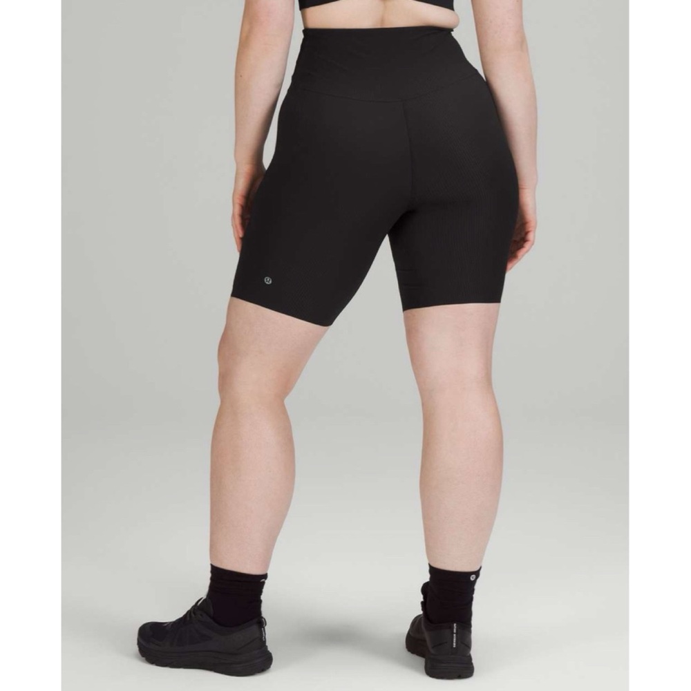 Lululemon Base Pace High-Rise Short 8” Ribbed Nulux Black 4
